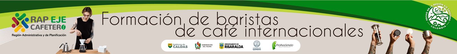 banner Formación de baristas de café internacionales